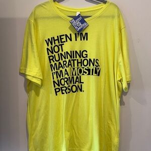 Bright Yellow Graphic Tee
